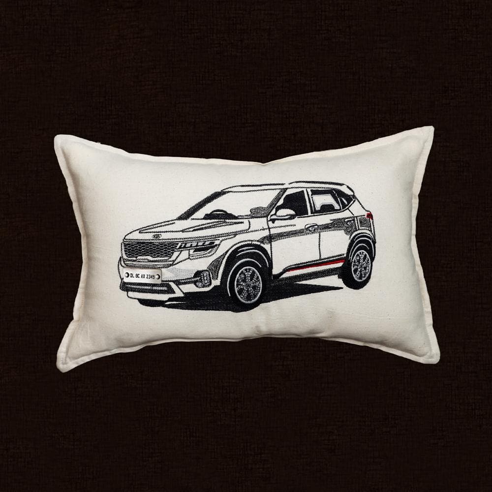Personalised Number Plate Car Cushion Cover