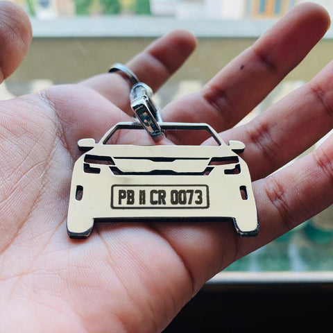 Car Keychain | Personalised Number Plate Car Keychain