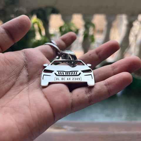 Buy Customized Number Plate Car Keychain Online at the Best Price