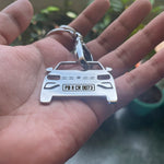 Personalised Number Plate Car Keychain