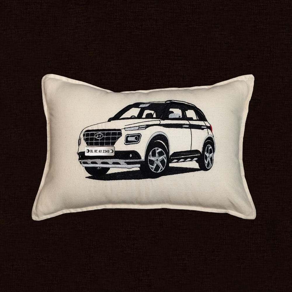 Personalised Number Plate Car Cushion Cover