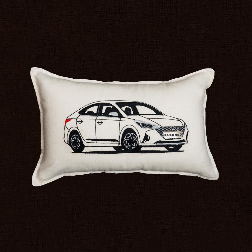 Personalised Number Plate Car Cushion Cover