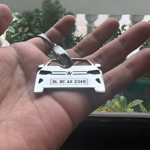 Car Keychain | Personalised Number Plate Car Keychain