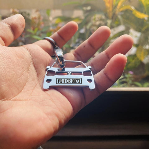 Car Keychain | Personalised Number Plate Car Keychain
