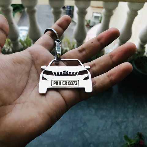 Car Keychain | Personalised Number Plate Car Keychain